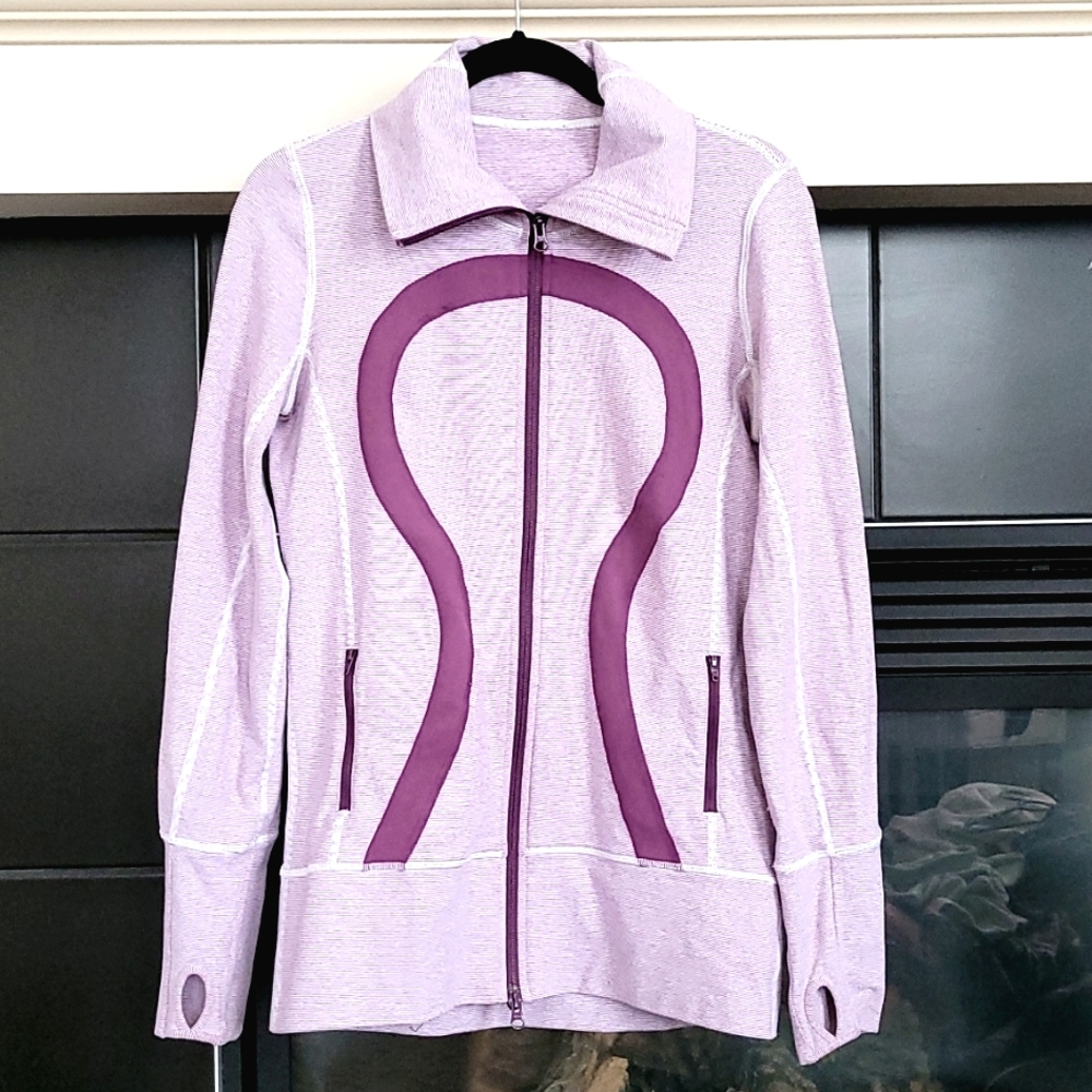 LULULEMON IN STRIDE PURPLE JACKET SIZE 8 - Picture 2 of 9